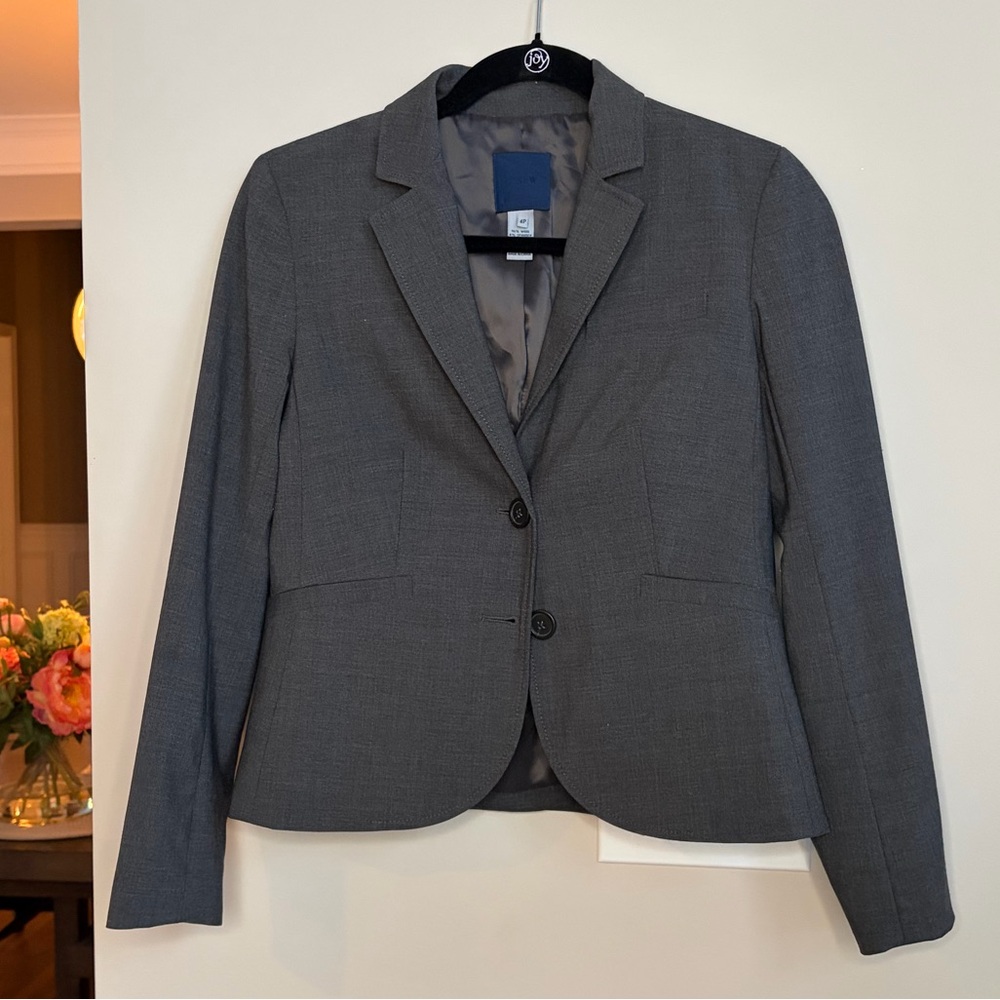 J‎ Crew School Boy Wool Blazer, Grey, size 4P